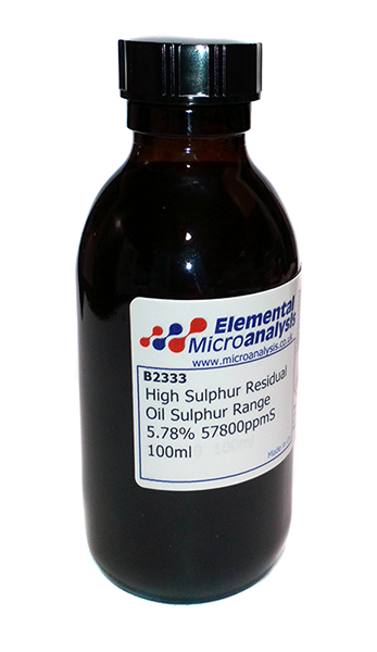 DISCONTINUED

High Sulphur Residual Oil Sulphur Range 5.78% 57800ppmS  100ml

Petroleum Distillates N.O.S 3 UN1268